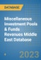 Miscellaneous Investment Pools & Funds Revenues Middle East Database - Product Image