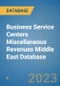 Business Service Centers Miscellaneous Revenues Middle East Database - Product Thumbnail Image