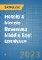 Hotels & Motels Revenues Middle East Database - Product Image