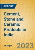 Cement, Stone and Ceramic Products in India: ISIC 269- Product Image