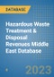 Hazardous Waste Treatment & Disposal Revenues Middle East Database - Product Image
