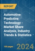 Automotive Predictive Technology - Market Share Analysis, Industry Trends & Statistics, Growth Forecasts 2019 - 2029- Product Image