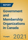 Government and Membership Organizations in Canada- Product Image