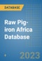 Raw Pig-iron Africa Database - Product Image