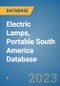 Electric Lamps, Portable South America Database - Product Image