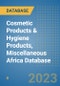 Cosmetic Products & Hygiene Products, Miscellaneous Africa Database - Product Thumbnail Image