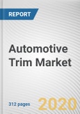 Automotive Trim Market by Material Type, Internal Application, External Application, Vehicle Type, and End Use: Global Opportunity Analysis and Industry Forecast, 2020-2027- Product Image