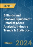 Billiards and Snooker Equipment - Market Share Analysis, Industry Trends & Statistics, Growth Forecasts 2019 - 2029- Product Image