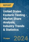 United States Esoteric Testing - Market Share Analysis, Industry Trends & Statistics, Growth Forecasts 2019 - 2029- Product Image