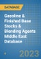 Gasoline & Finished Base Stocks & Blending Agents Middle East Database - Product Image