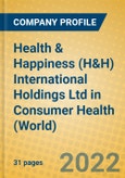 Health & Happiness (H&H) International Holdings Ltd in Consumer Health (World)- Product Image
