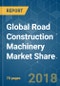 Global Road Construction Machinery Market Share - Segmentation by Machine Type (Motor Graders, Road Roller, Wheel Loaders, Concrete Mixer) and by Geography - Growth, Trends, and Forecast (2018 - 2023) - Product Thumbnail Image