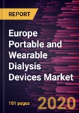 Europe Portable and Wearable Dialysis Devices Market Forecast to 2027 - Covid-19 Impact and Analysis - Forecast by Product Type (Hemodialysis and Peritoneal Dialysis); End users (Hospital, Clinic, and Home), and Country- Product Image