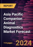 Asia Pacific Companion Animal Diagnostics Market Forecast to 2030 - Regional Analysis - by Technique, Product, Application, Companion Animal Type, and End User- Product Image