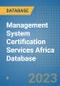 Management System Certification Services Africa Database - Product Thumbnail Image