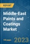 Middle-East Paints and Coatings Market - Growth, Trends, COVID-19 Impact, and Forecasts (2022 - 2027) - Product Image