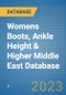 Womens Boots, Ankle Height & Higher Middle East Database - Product Image