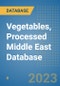 Vegetables, Processed Middle East Database - Product Image