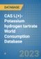 CAS L(+)-Potassium hydrogen tartrate World Consumption Database - Product Image