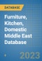 Furniture, Kitchen, Domestic Middle East Database - Product Image