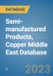 Semi-manufactured Products, Copper Middle East Database - Product Thumbnail Image