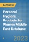 Personal Hygiene Products for Women Middle East Database - Product Image