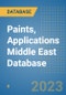 Paints, Applications Middle East Database - Product Image