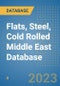 Flats, Steel, Cold Rolled Middle East Database - Product Image