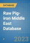 Raw Pig-iron Middle East Database - Product Thumbnail Image