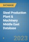 Steel Production Plant & Machinery Middle East Database - Product Image