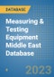 Measuring & Testing Equipment Middle East Database - Product Thumbnail Image