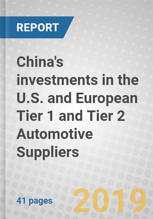 China's investments in the U.S. and European Tier 1 and Tier 2