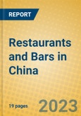 Restaurants and Bars in China- Product Image