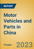 Motor Vehicles and Parts in China- Product Image