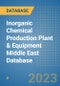 Inorganic Chemical Production Plant & Equipment Middle East Database - Product Image