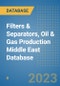 Filters & Separators, Oil & Gas Production Middle East Database - Product Image