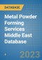 Metal Powder Forming Services Middle East Database - Product Thumbnail Image