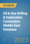 Oil & Gas Drilling & Exploration Contractors Middle East Database - Product Image