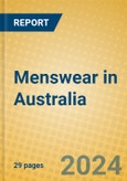 Menswear in Australia- Product Image