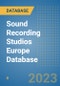 Sound Recording Studios Europe Database - Product Image