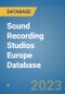 Sound Recording Studios Europe Database - Product Image