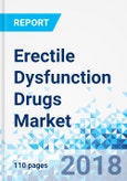 Erectile Dysfunction Drugs Market by Drug, Vardenafil, Tadalafil, Udenafil, Lodenafil Carbonate, Stendra/ Spedra, Mirodenafil, and Others, by Mode of Administration, and by Distribution Channel- Product Image