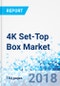 4K Set-Top Box Market by Product, Digital Terrestrial Television, Over-The-Top Set-Top Boxes, Satellite, and Hybrid andby Application: Global Industry Perspective, Comprehensive Analysis,and Forecast, 2017 - 2024 - Product Thumbnail Image