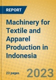 Machinery for Textile and Apparel Production in Indonesia: ISIC 2926- Product Image