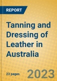 Tanning and Dressing of Leather in Australia- Product Image