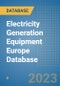 Electricity Generation Equipment Europe Database - Product Image