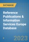 Reference Publications & Information Services Europe Database - Product Image