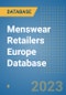 Menswear Retailers Europe Database - Product Image