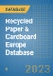 Recycled Paper & Cardboard Europe Database - Product Image