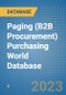 Paging (B2B Procurement) Purchasing World Database - Product Image